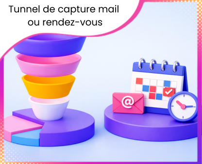 tunnel de capture d'email ou prise de rendez-vous